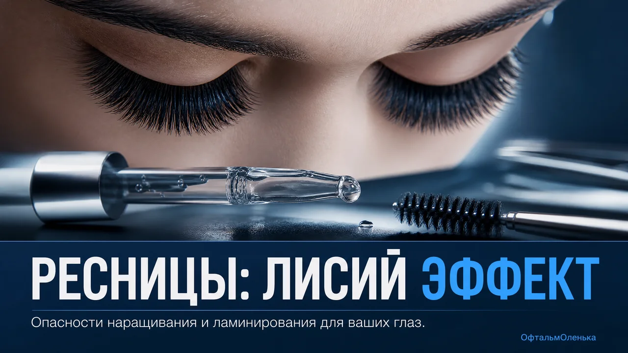 Ресницы: лисий эффект. Взгляд врача на наращивание и ламинирование