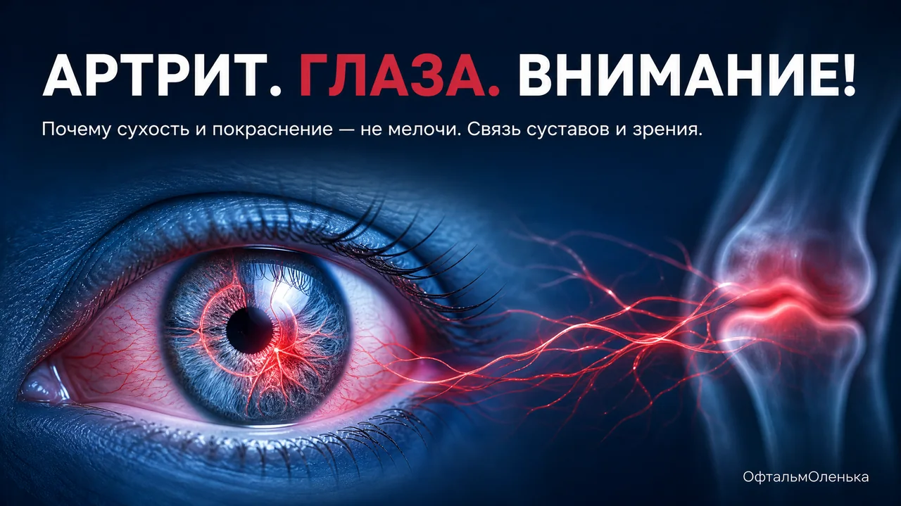 Ревматоидный артрит и глаза: почему сухость и красный глаз — повод к врачу