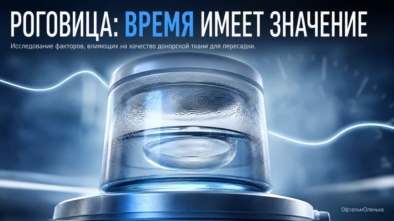 Роговица для пересадки: возраст, катаракта и время смерти влияют на её качество