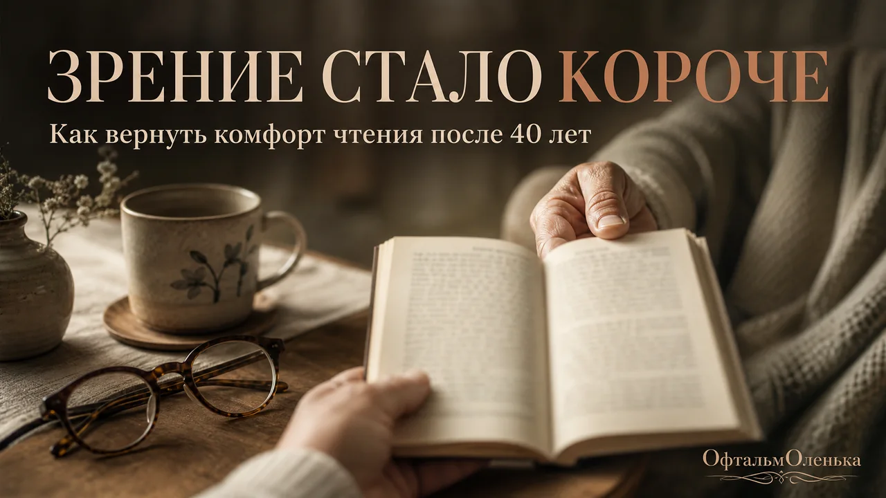 Руки стали коротки: почему после 40 трудно читать мелкий шрифт