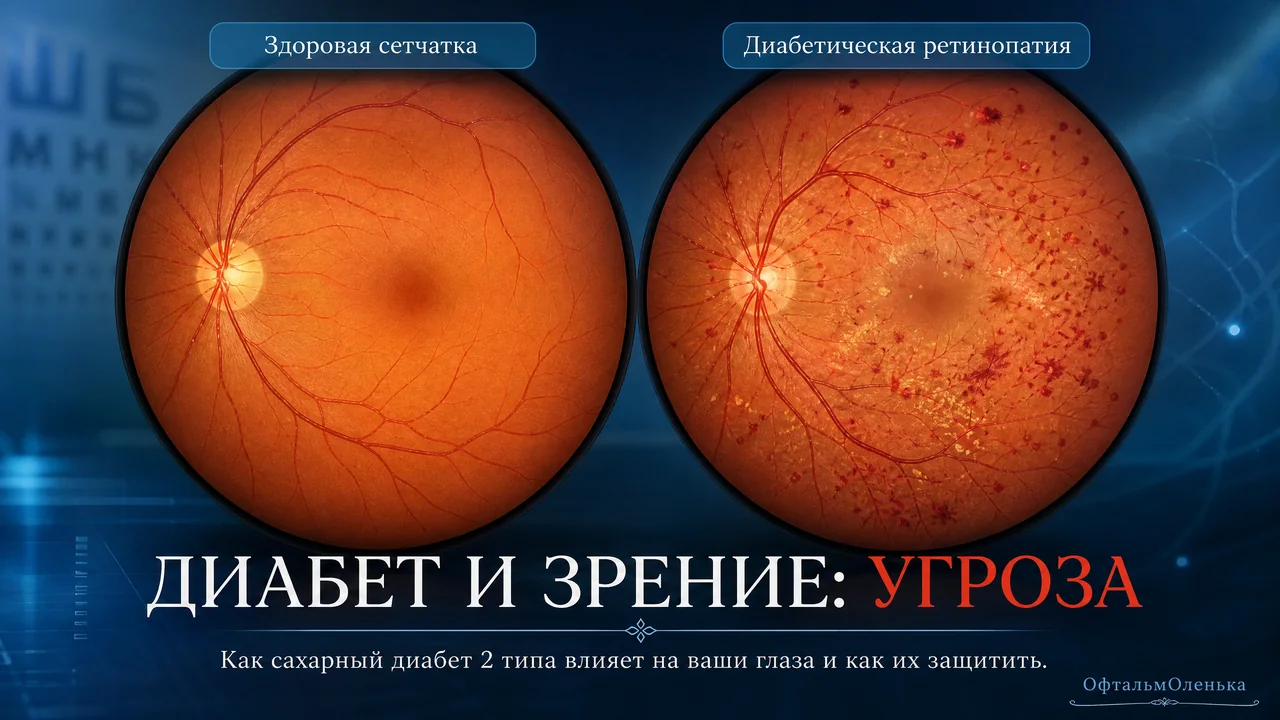 Сахарный диабет 2 типа и зрение: что происходит с глазами и как их защитить