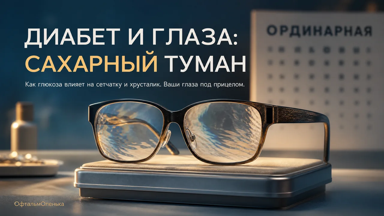 Сахарный диабет и глаза: как сахар меняет сетчатку и хрусталик