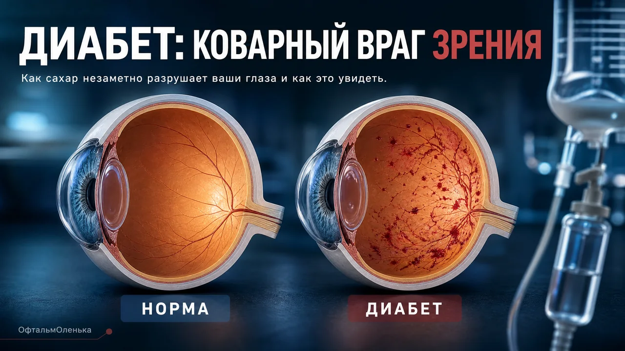 Сахарный диабет и зрение: почему глаза страдают и как заметить вовремя