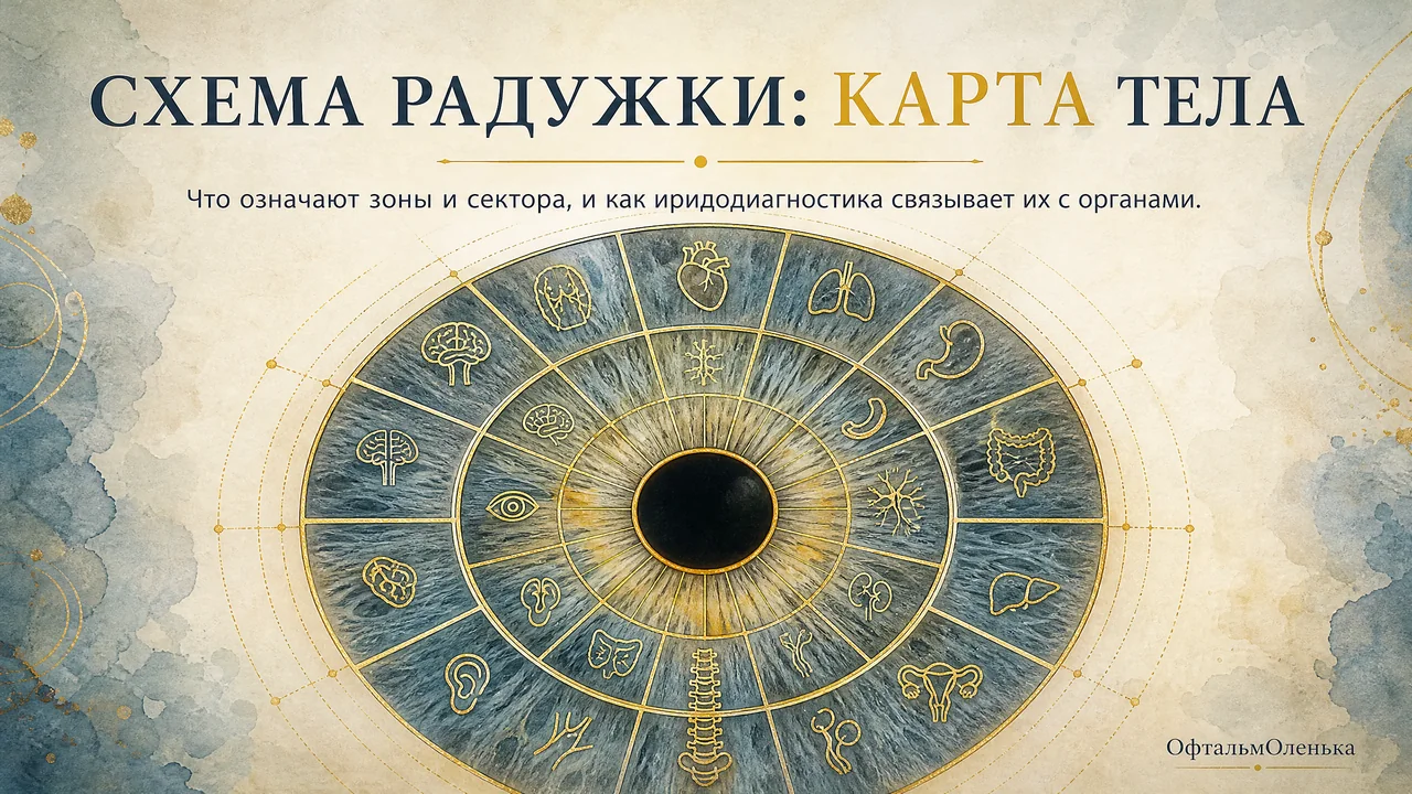 Схема радужки: что означают зоны в иридодиагностике и что известно