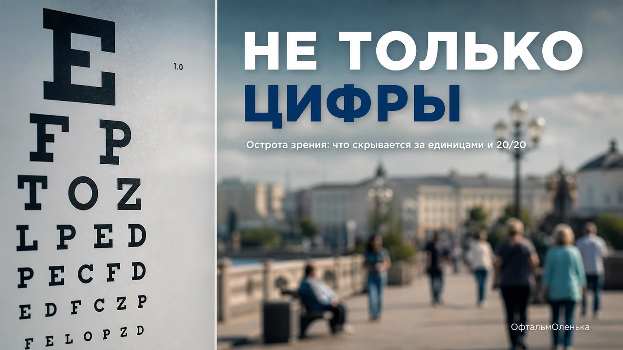 Шкалы зрения: что значат 1.0, 20/20 и почему это не главное