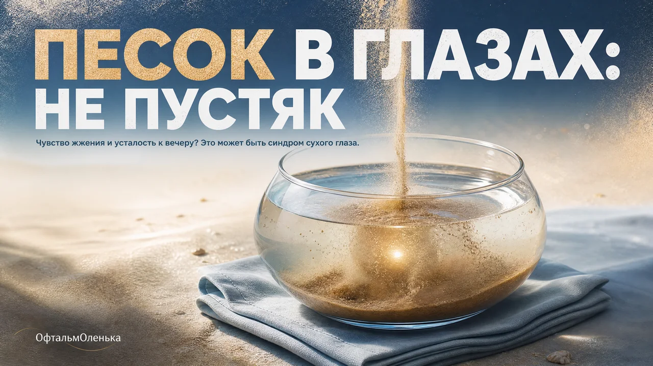 Синдром сухого глаза: почему песок в глазах — это не пустяк