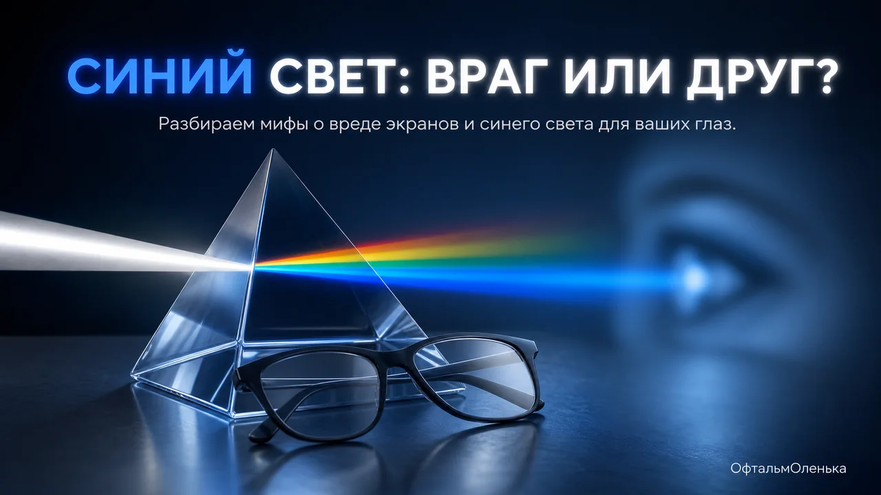 Синий свет и зрение: стоит ли бояться экранов?