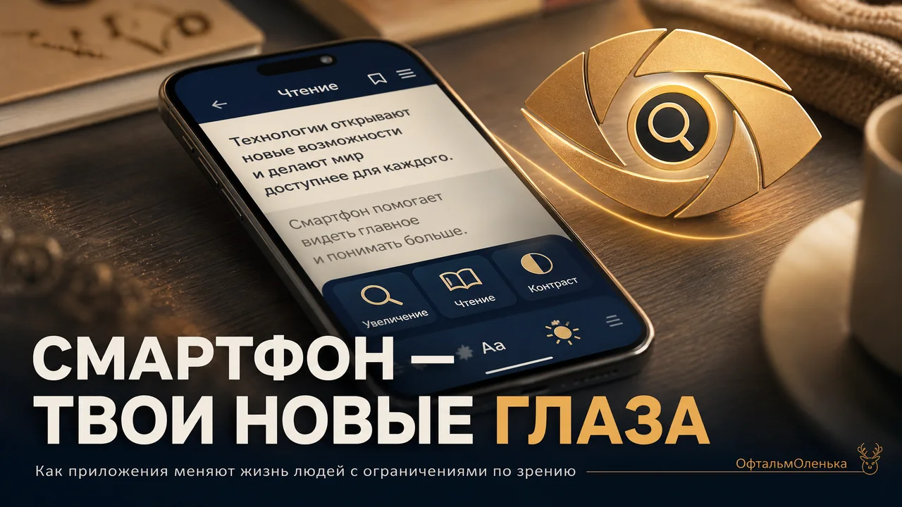 Смартфон в кармане: как приложения помогают жить с плохим зрением