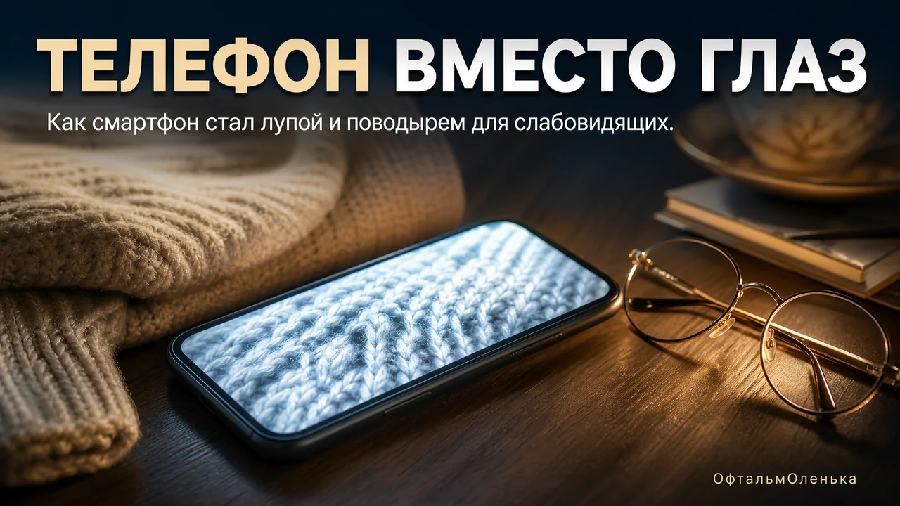 Смартфон вместо глаз: как приложения помогают слабовидящим