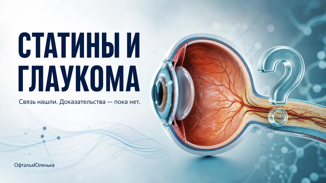 Статины и глаукома: что нашли в данных 420 тысяч человек и почему это не повод лечить глаза таблетками от холестерина