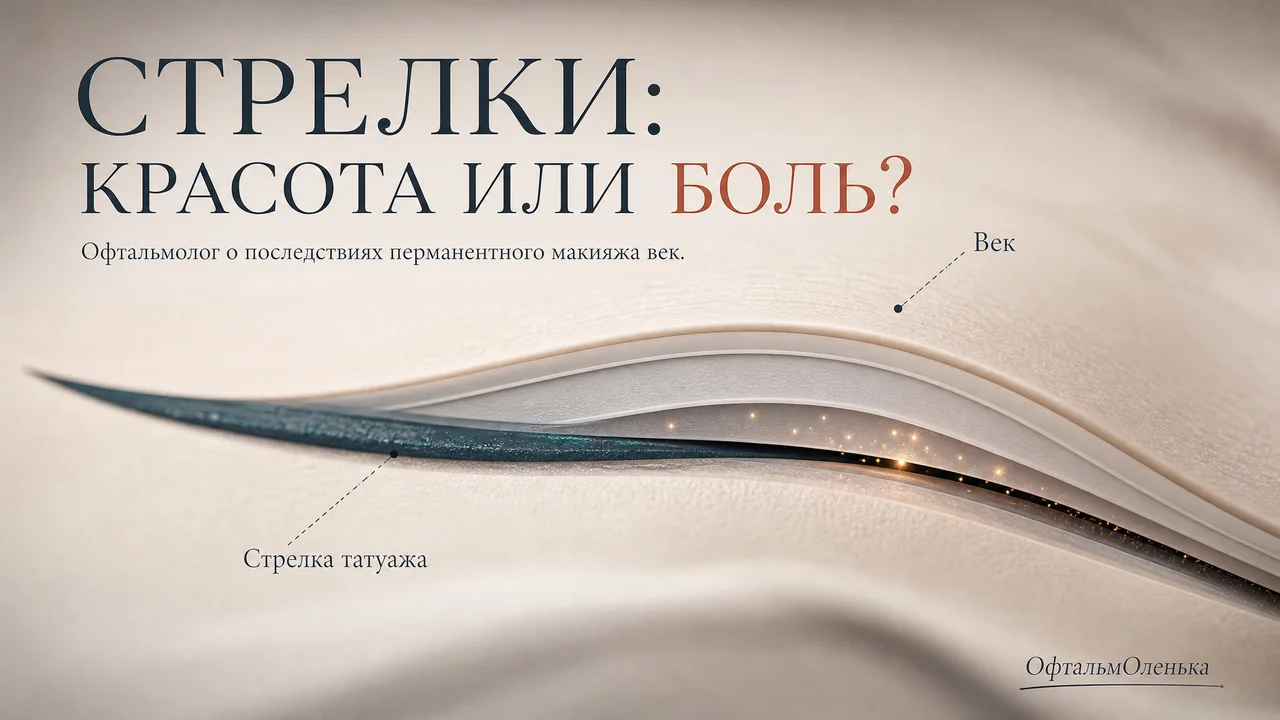 Татуаж век: стрелки красоты или выстрел по здоровью глаз?