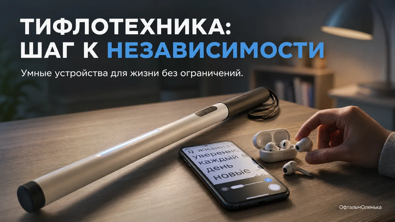 Тифлотехника: как технологии помогают жить, когда зрение падает