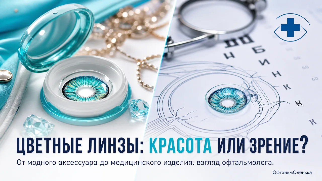 Цветные линзы: игрушка для красоты или медицинское изделие?