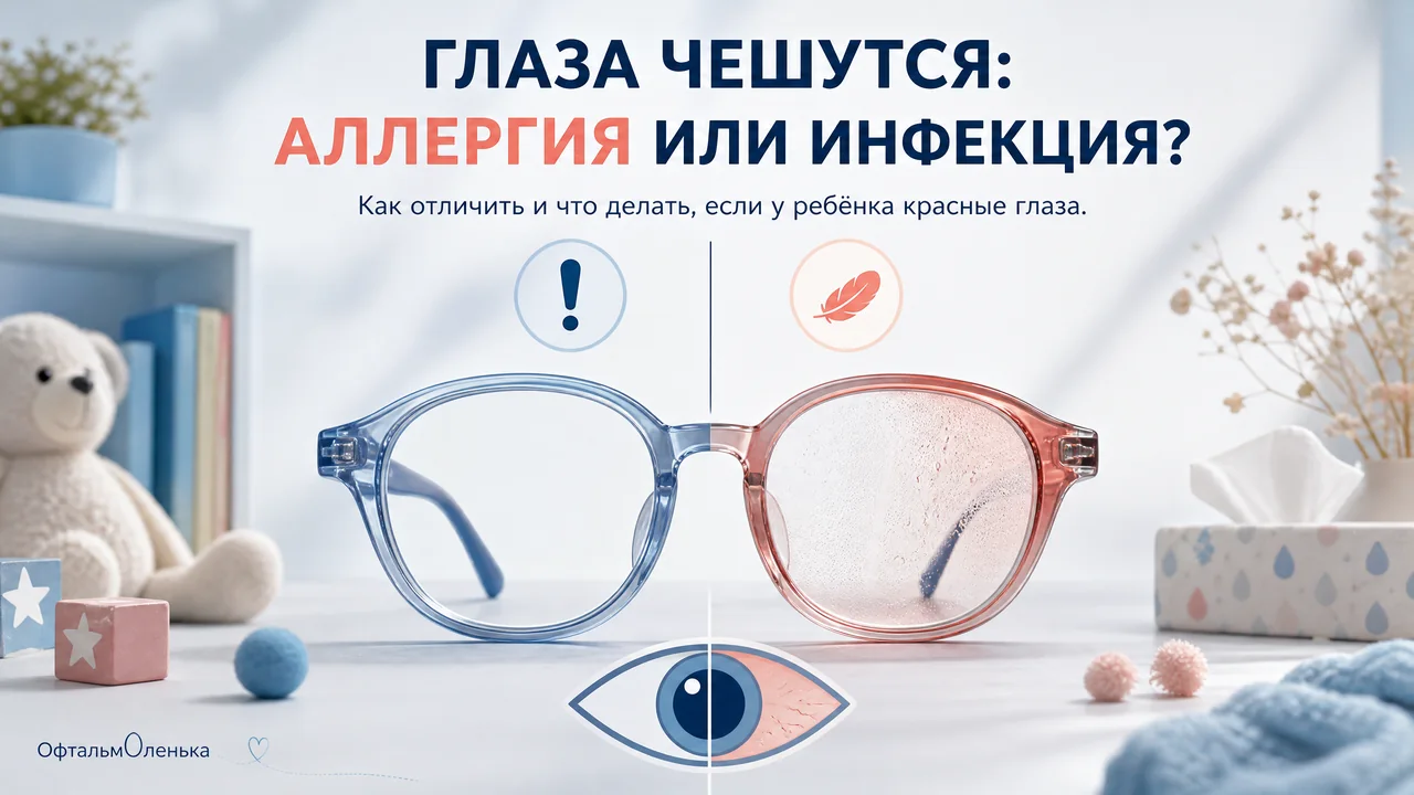 У ребёнка чешутся и краснеют глаза: аллергия или инфекция?