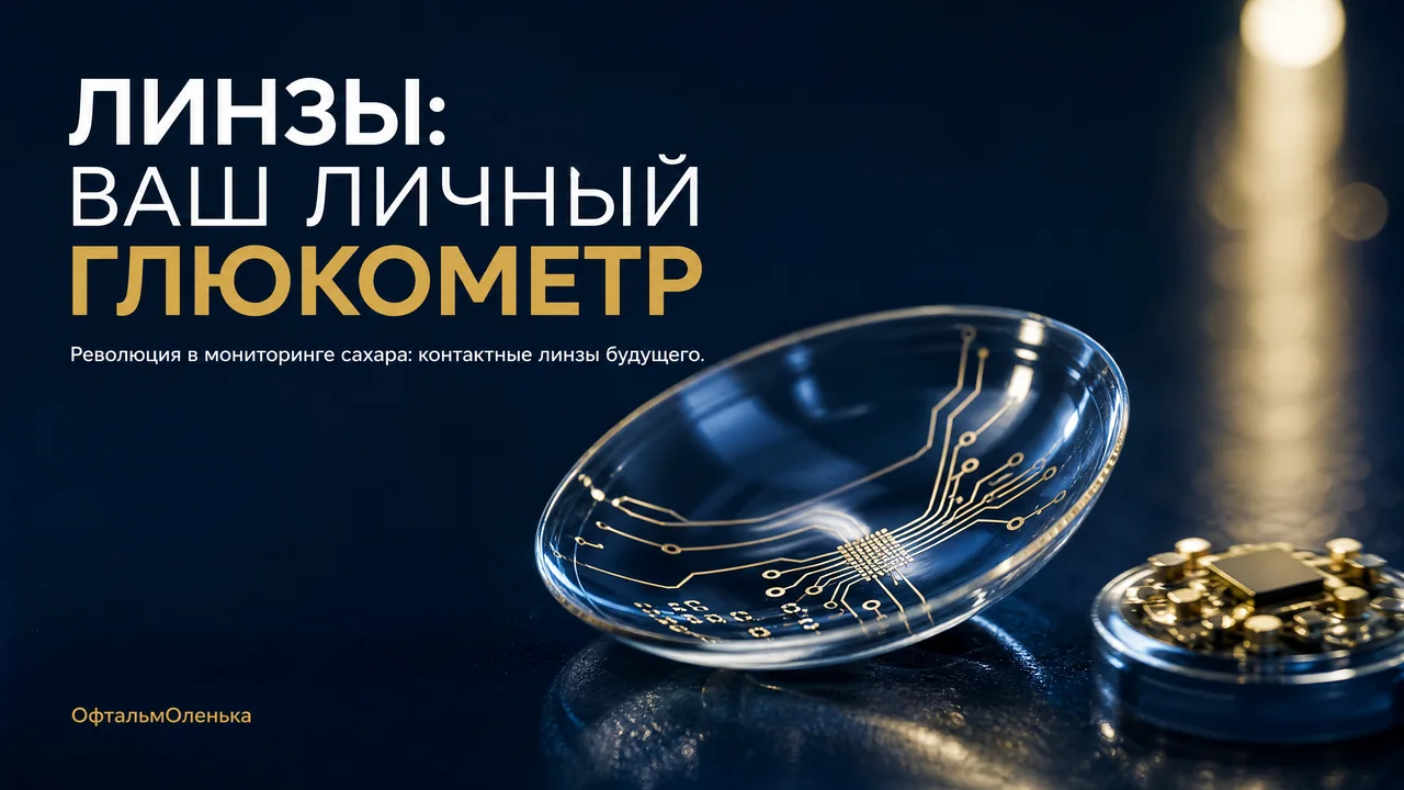 Умные контактные линзы: измерят сахар в слезе и заменят глюкометр?