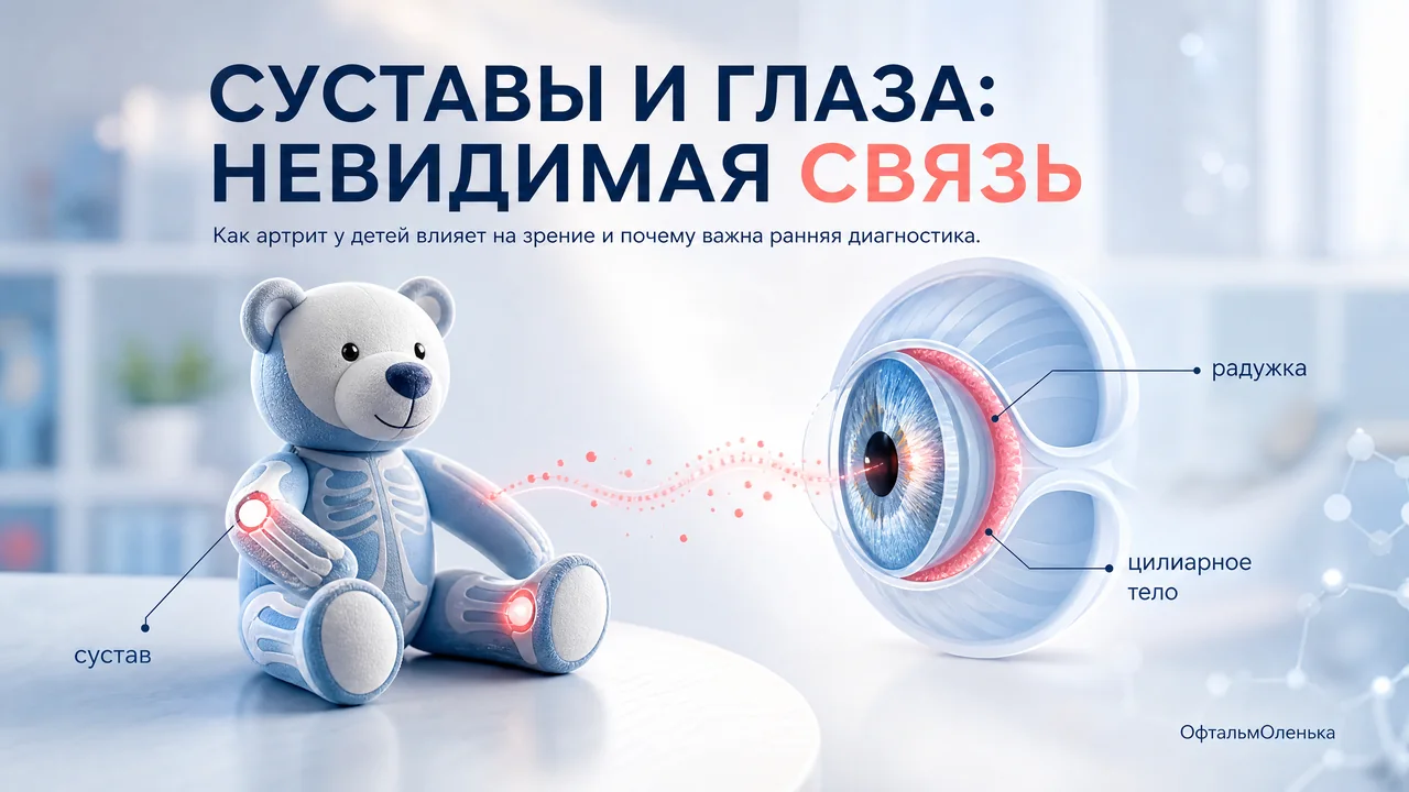 Увеит у детей с артритом: почему суставы и глаза связаны