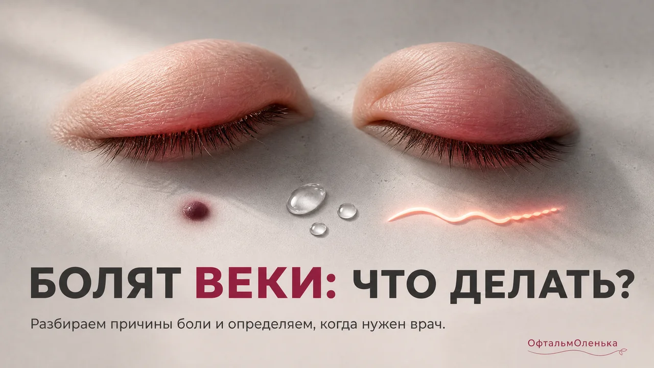 Веки болят: почему так бывает и когда идти к врачу