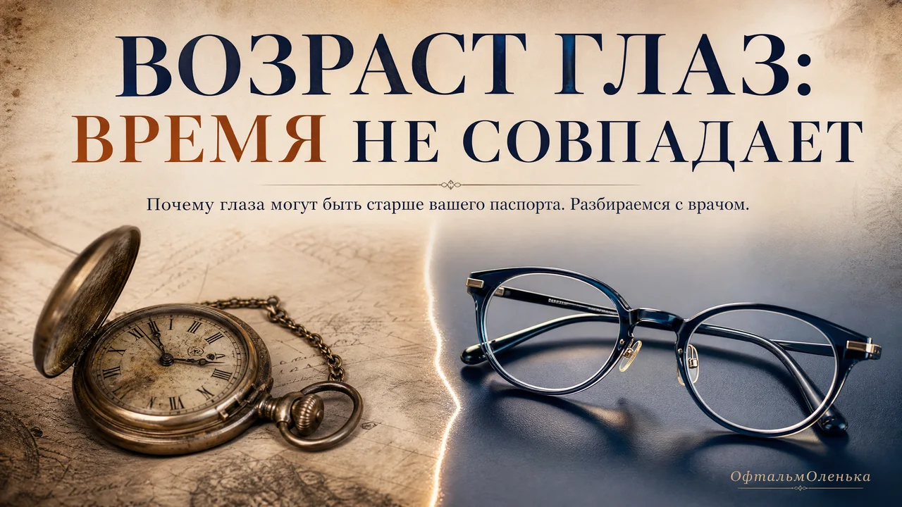 Возраст глаз: почему он не всегда совпадает с паспортом