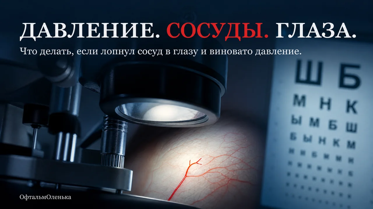 Высокое давление и красные глаза: лопнул сосуд — опасно ли это