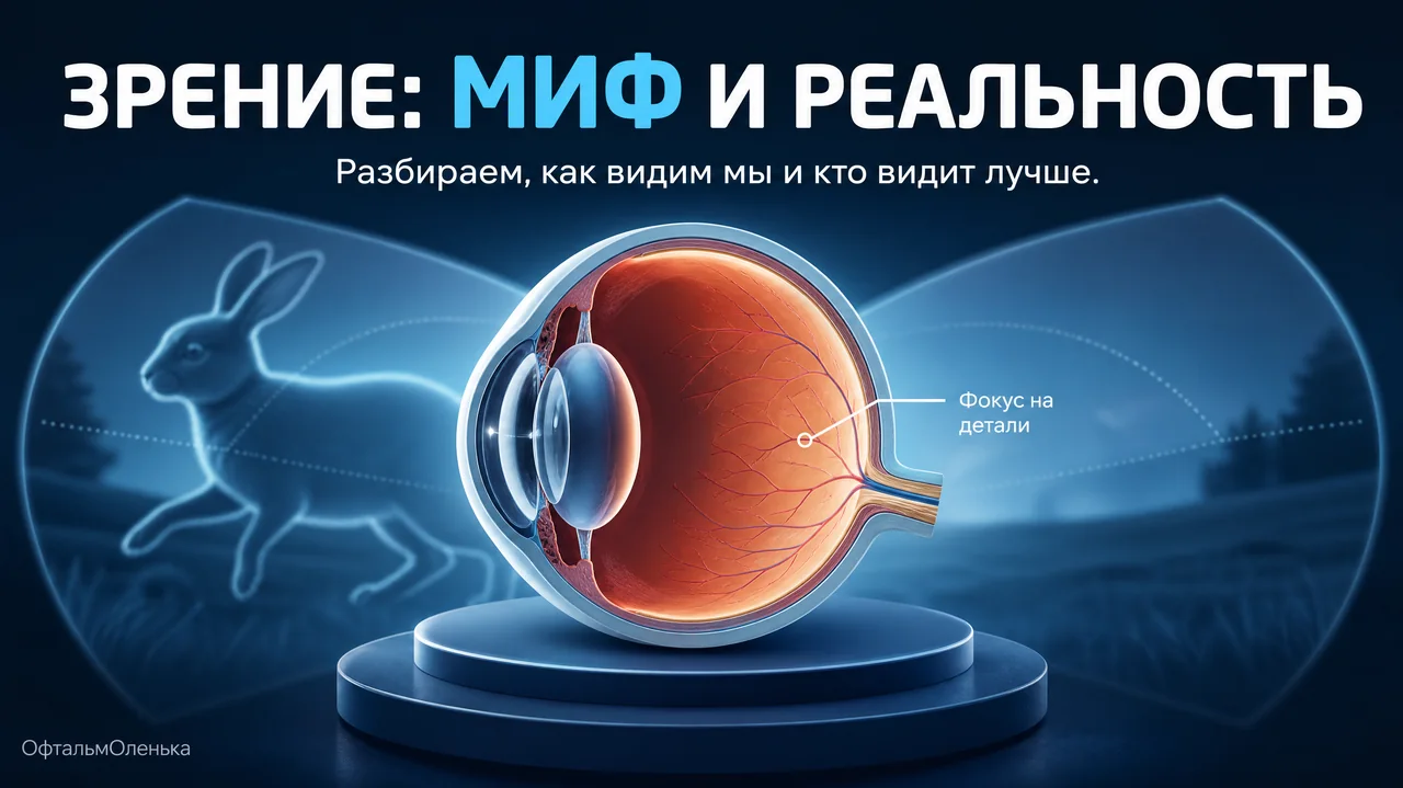 Заяц видит на 360°? Миф о зрении животных и правда о нашем глазе