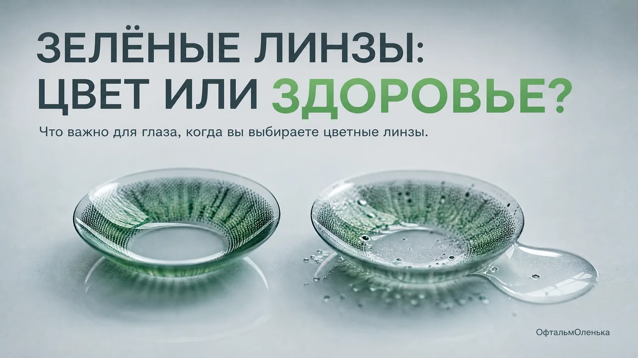 Зелёные линзы: красиво на фото — а что при этом достаётся глазу