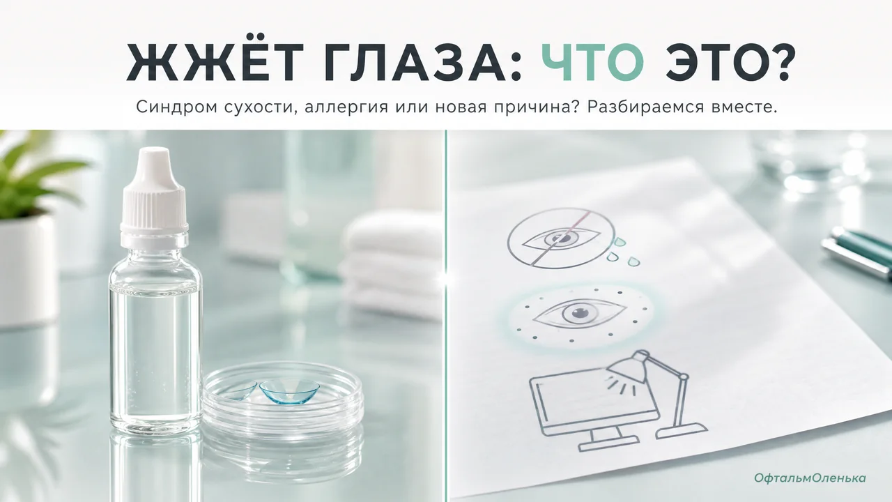 Жжёт глаза: синдром сухого глаза, аллергия или что-то ещё?
