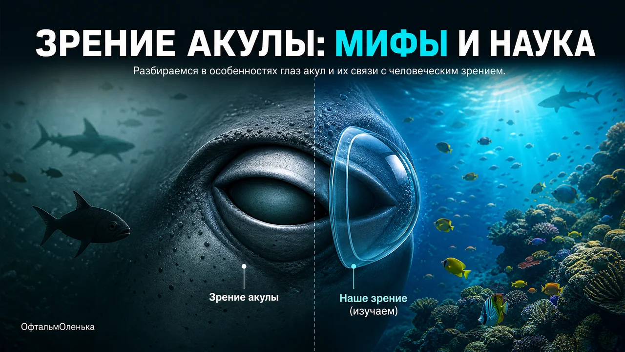 Зрение акулы: где миф, а где то, что известно науке