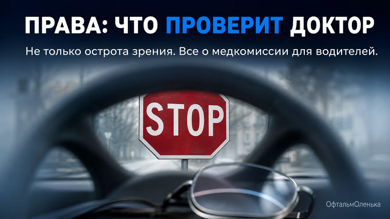 Зрение для водительских прав: что на самом деле проверяет офтальмолог