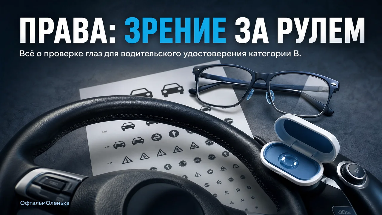 Зрение для водительских прав: пройду ли я медкомиссию на категорию B?