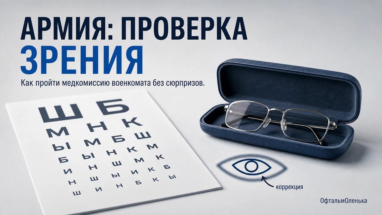 Зрение для военкомата: что и как проверяют на медкомиссии