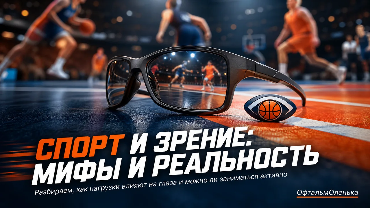 Зрение и спорт: разбираю мифы про нагрузки, минусы и очки на поле