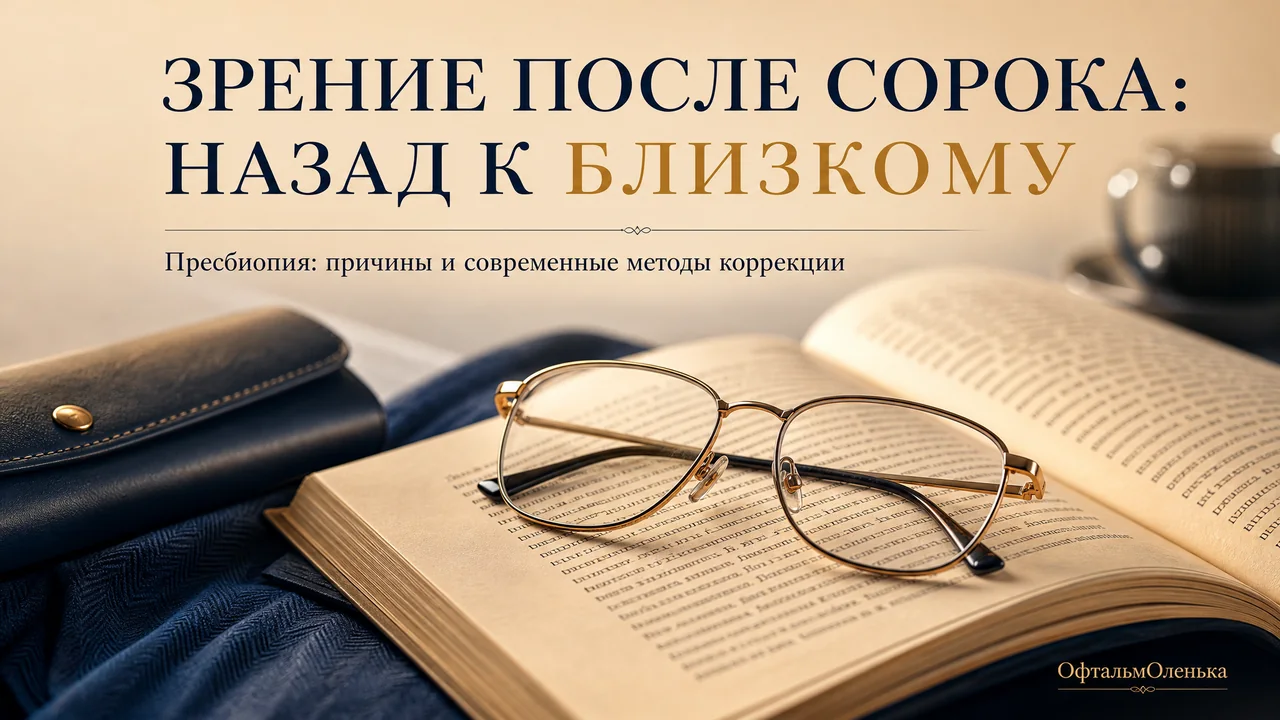 Зрение после 40: почему руки стали «короткими» и что с этим делать