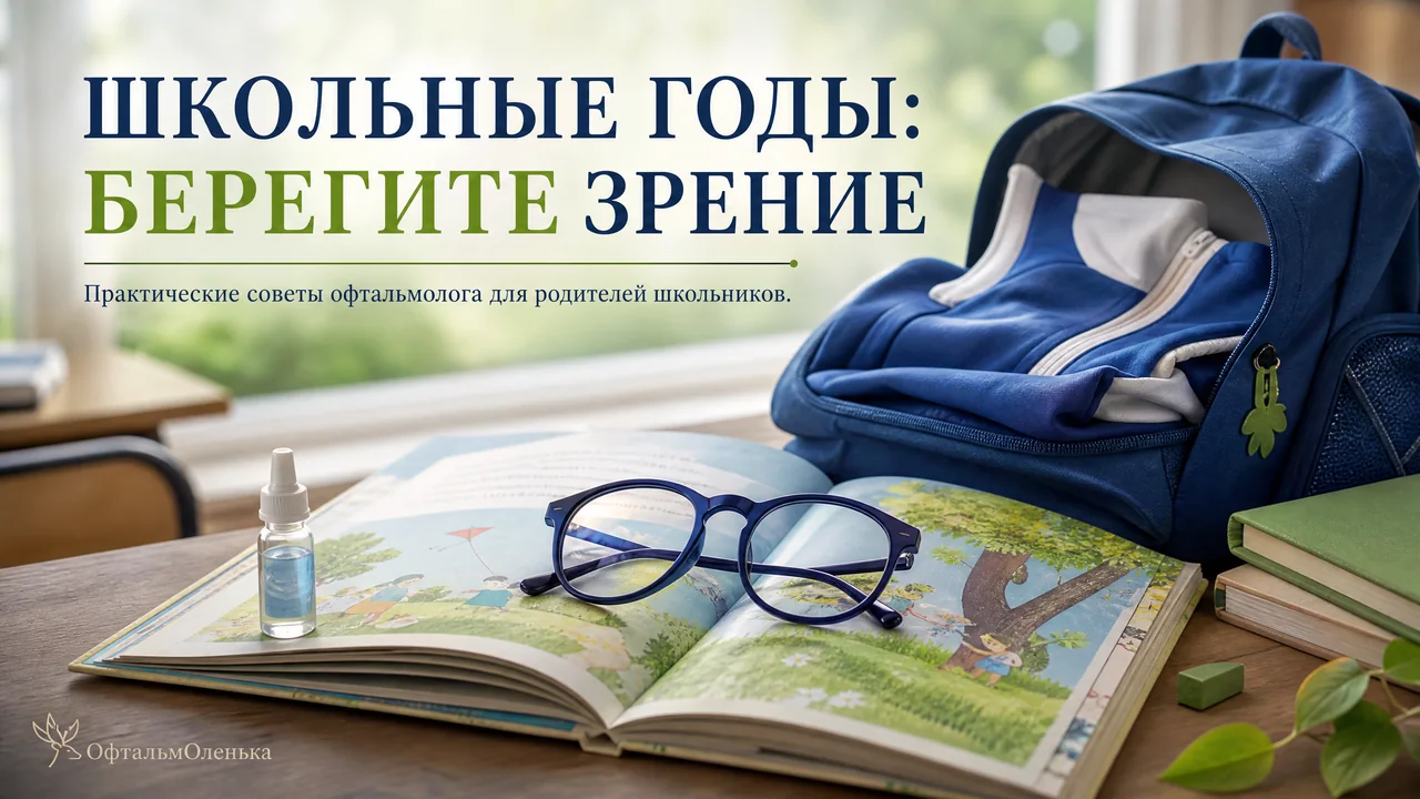 Зрение школьника: как помочь глазам в годы учёбы