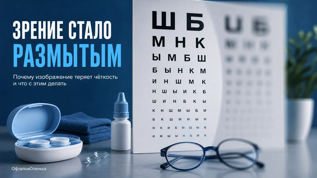 Зрение стало размытым: ищем причину с офтальмологом