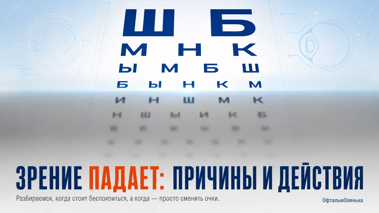 Зрение упало: почему так бывает и что с этим делать