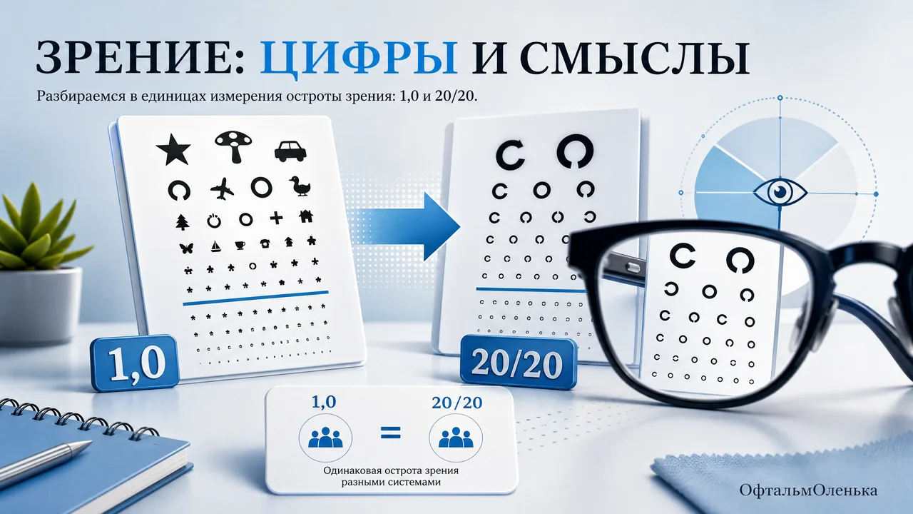 Зрение в чём измеряется: что стоит за цифрами 1,0 и 20/20
